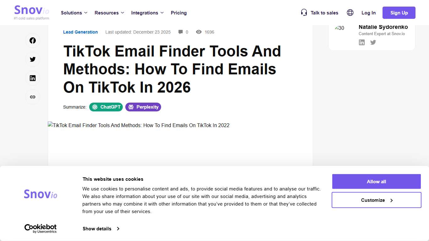 TikTok Email Finder Tools And Methods: How To Find Emails On TikTok In 2026