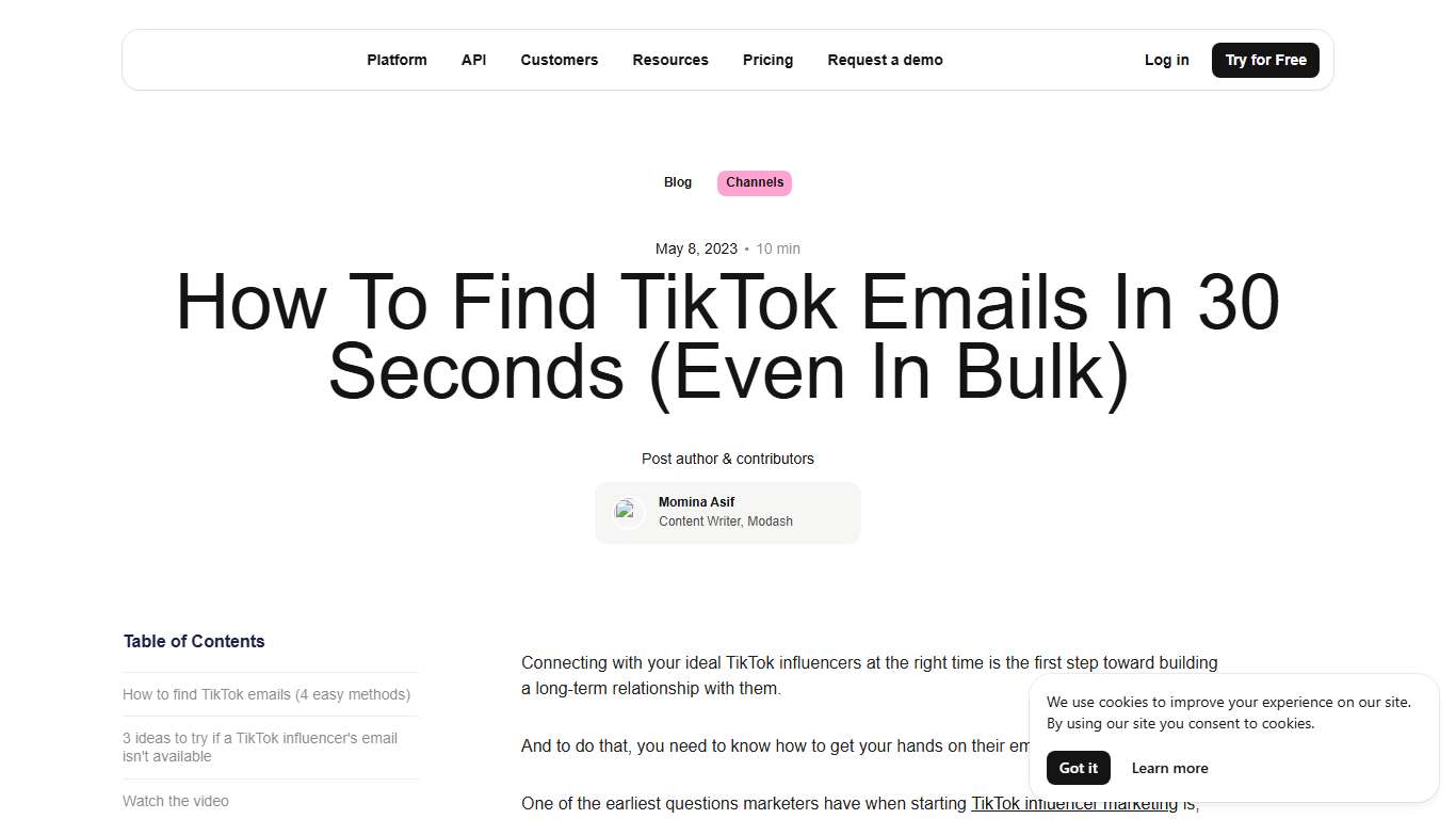 How To Find TikTok Emails In 30 Seconds (Even In Bulk)